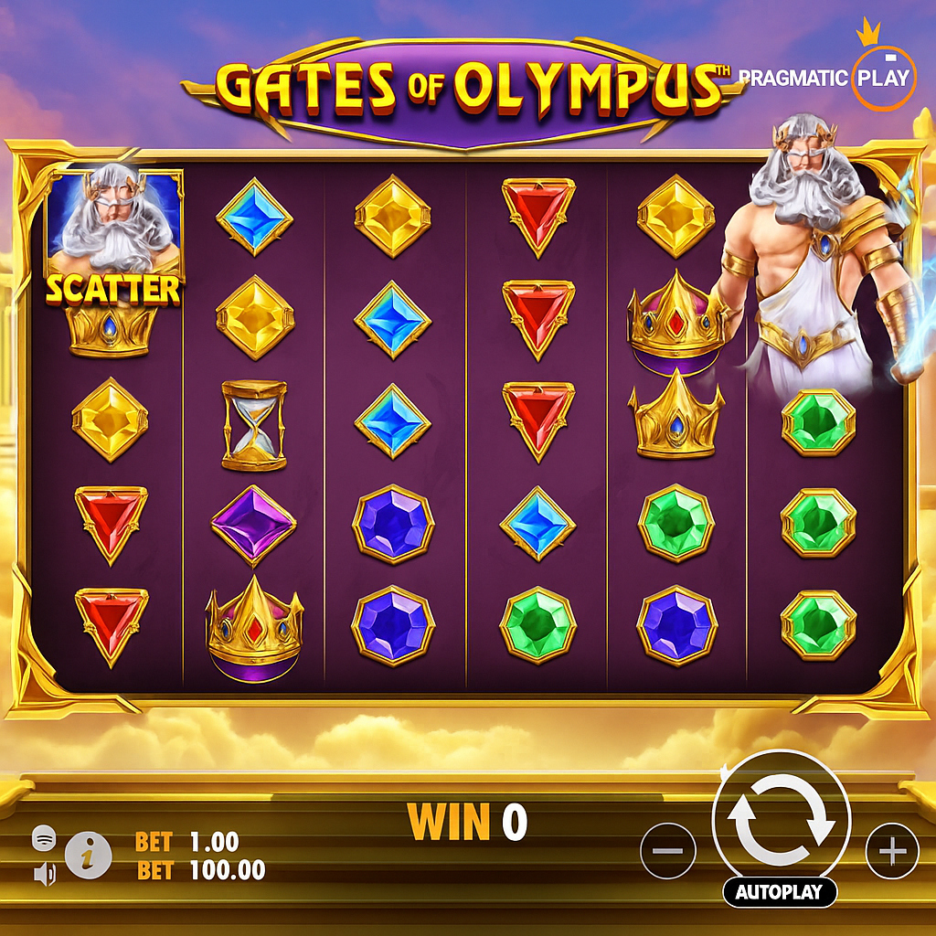 BetOnRed - Gates of Olympus Slot Game - Pragmatic Play