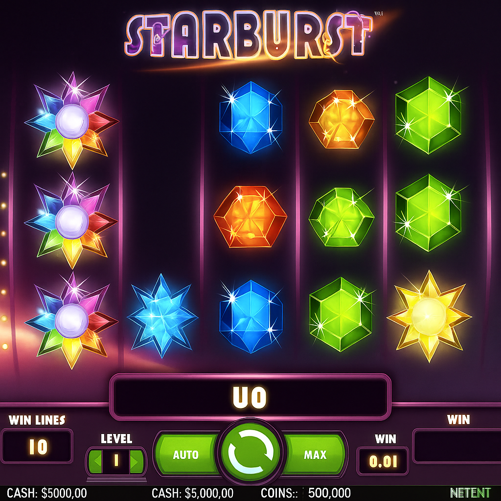 BetOnRed - Starburst Slot Game - NetEnt
