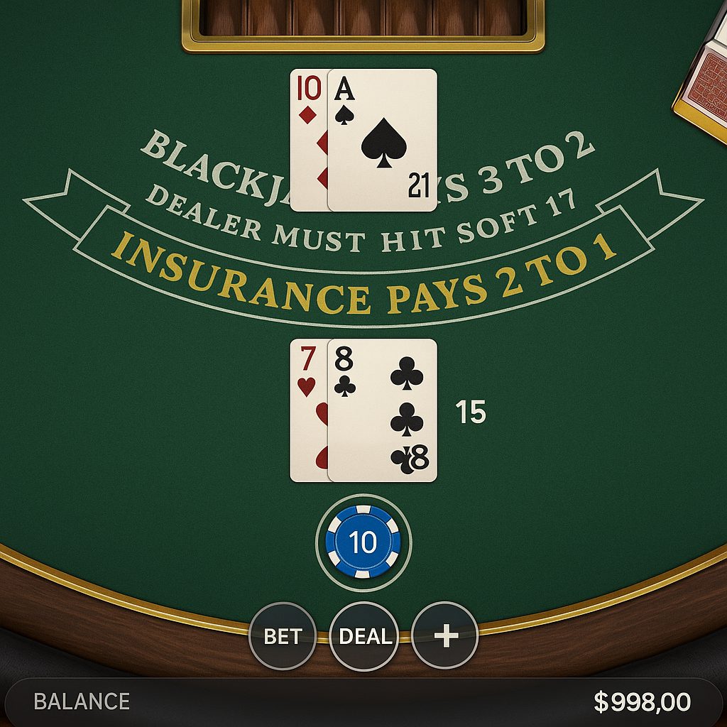 BetOnRed - Blackjack Table Game - Classic Casino